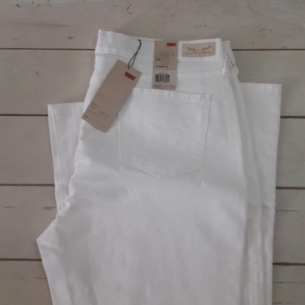 Levi's  505 White Denim Jeans